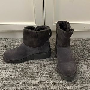 Ugg Kristin grey wedge booties.